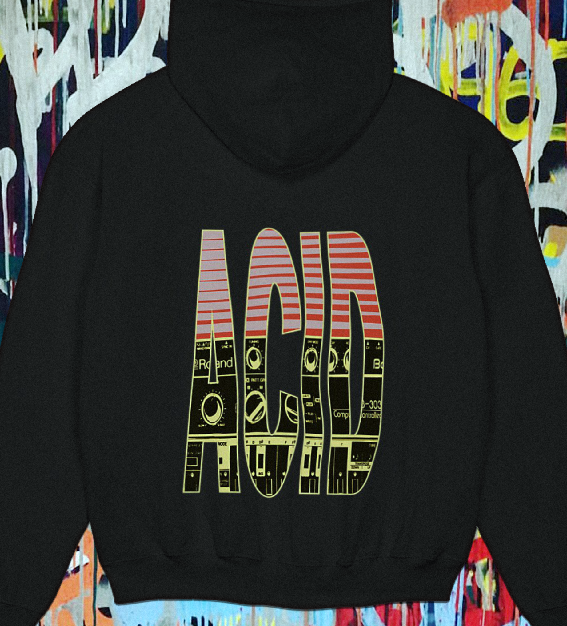 Acid Machine - Unisex oversized hoodie (Backprint)