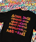 King Rave - T-shirt Oversize Unisexe  (Imprimé Dos)
