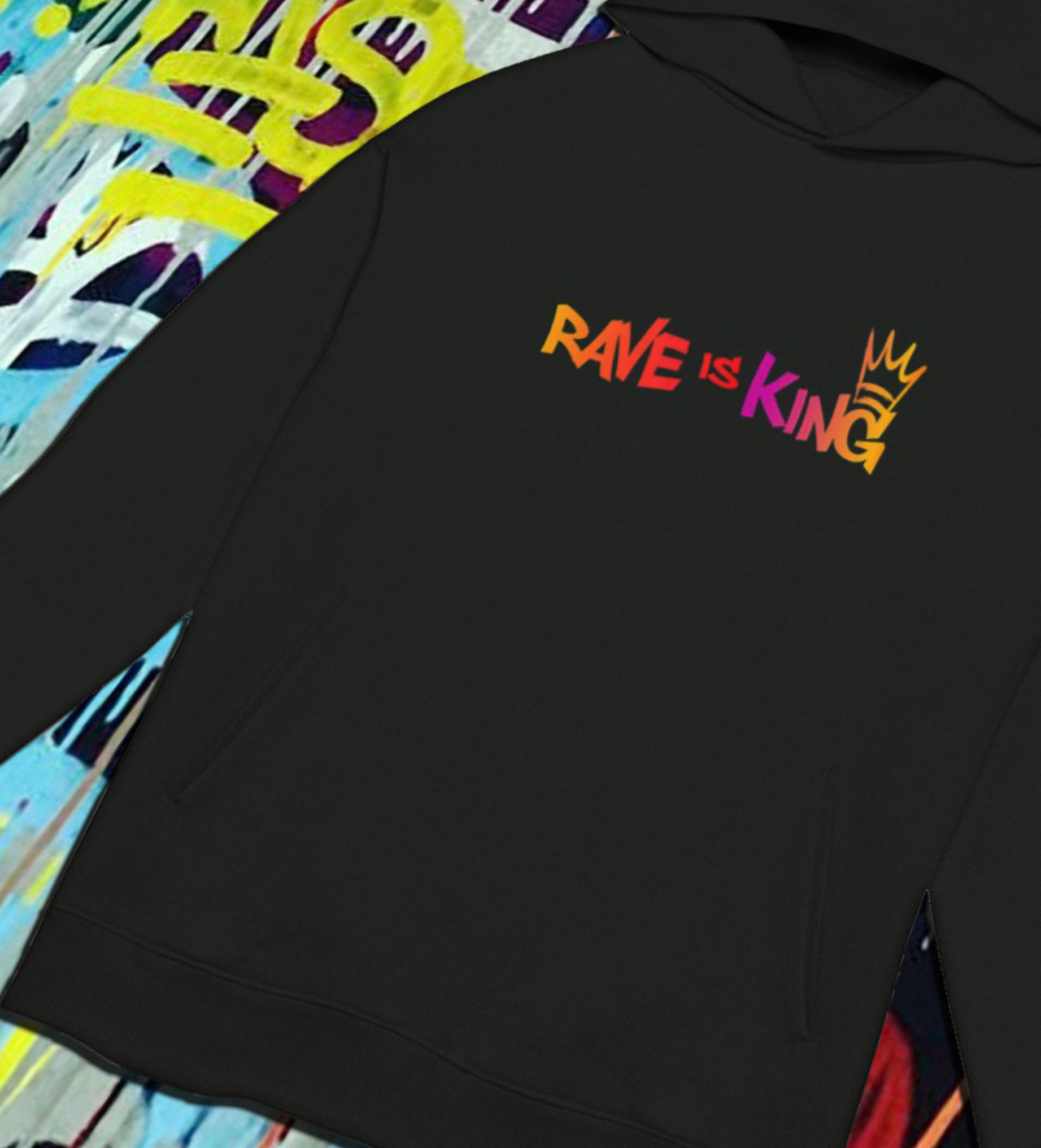 King Rave - Unisex oversized hoodie (Back Print)