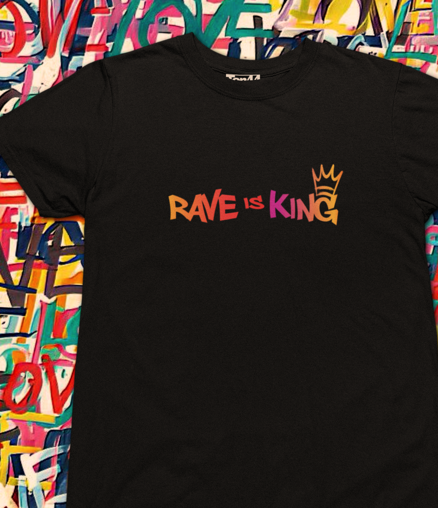 King Rave - Heavyweight Unisex t-shirt (Back + Front Print)