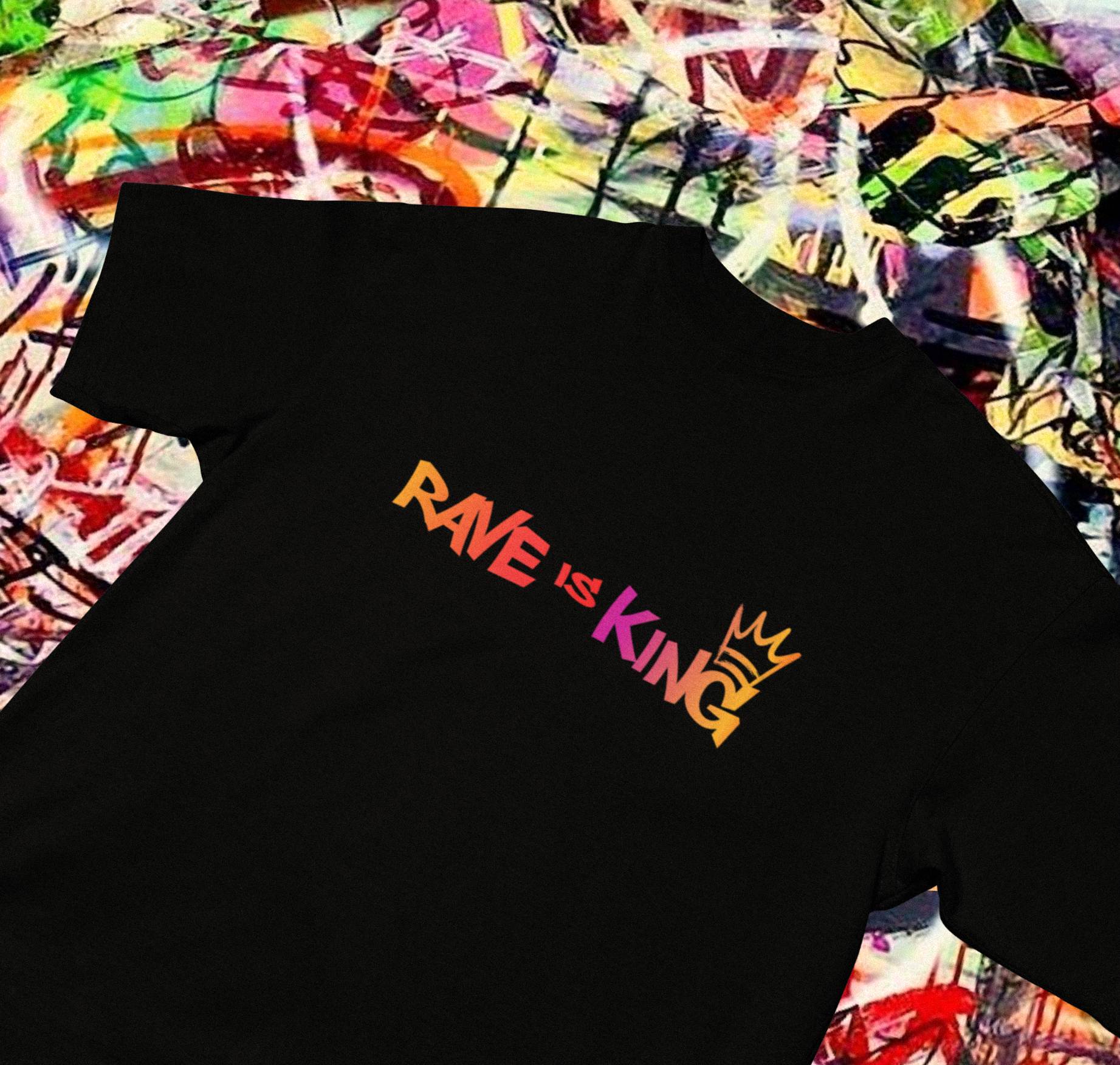 King Rave - Unisex Oversized T-Shirt (Back + Front Print)
